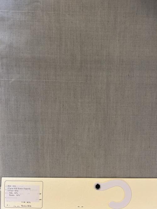 S05-334 27m/m Silk Ramie Organdy